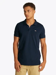 Tommy Jeans Poloshirt marineblau/rot/offwhite