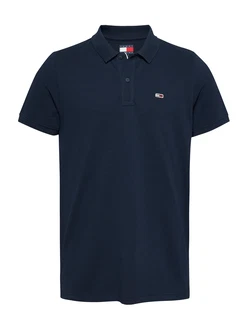 Tommy Jeans Poloshirt marineblau/rot/offwhite
