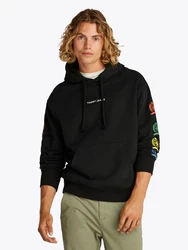 Tommy Jeans Sweatshirt gelb/hellrot/schwarz/weiß