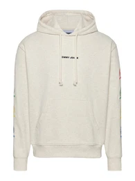 Sweatshirt beigemeliert / grn / rot / schwarz