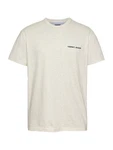 Tommy Jeans T-Shirt beigemeliert/grün/dunkelorange/schwarz