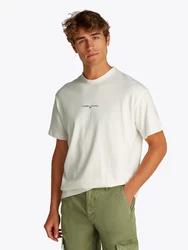 Tommy Jeans T-Shirt navy/weiß