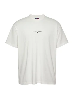 Tommy Jeans T-Shirt navy/weiß