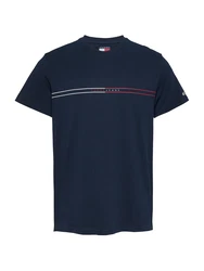 Tommy Jeans T-Shirt navy / rot / weiß