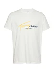 Tommy Jeans T-Shirt navy / gelb / weiß