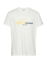 T-Shirt navy / gelb / wei