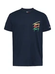 Tommy Jeans T-Shirt marine/pastellgelb/grün/rot