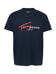 T-Shirt navy / rot / wei