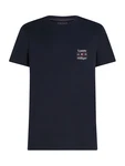 TOMMY HILFIGER T-Shirt navy / rot / weiß