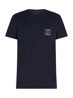 TOMMY HILFIGER T-Shirt navy / rot / weiß TOMMY HILFIGER T-Shirt navy / rot / weiß
