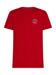 TOMMY HILFIGER T-Shirt marine/rot/weiß