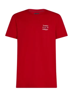 TOMMY HILFIGER T-Shirt marine/rot/weiß