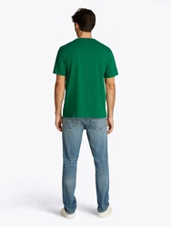 TOMMY HILFIGER T-Shirt grün/weiß
