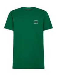 TOMMY HILFIGER T-Shirt grün/weiß