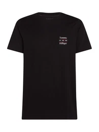 T-Shirt rot / schwarz / wei