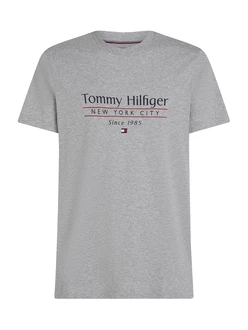 TOMMY HILFIGER T-Shirt marine/graumeliert/dunkelrot TOMMY HILFIGER T-Shirt marine/graumeliert/dunkelrot