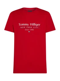 T-Shirt navy / rot / wei
