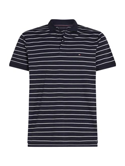 TOMMY HILFIGER Poloshirt SEASONAL marine/weiß