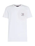 TOMMY HILFIGER T-Shirt dunkelblau/rot/weiß