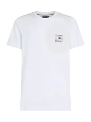 TOMMY HILFIGER T-Shirt dunkelblau/rot/weiß