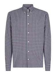 Hemd 'HERITAGE' marine / weinrot / wei