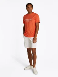 TOMMY HILFIGER T-Shirt navy / orange / rot / weiß