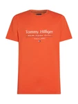 TOMMY HILFIGER T-Shirt navy / orange / rot / weiß