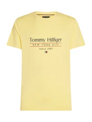 TOMMY HILFIGER T-Shirt navy/gelb