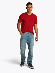 TOMMY HILFIGER T-Shirt 'ESSENTIAL' dunkelrot