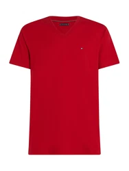TOMMY HILFIGER T-Shirt 'ESSENTIAL' dunkelrot