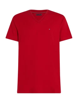 TOMMY HILFIGER T-Shirt 'ESSENTIAL' dunkelrot