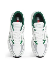 Tommy Jeans Sneaker 'ARCHIVE 25' ecru/grau/grün