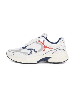 Tommy Jeans Sneaker 'ARCHIVE 25' navy / hellgrau / rot