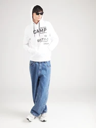CAMP DAVID Sweatshirt schwarz/wei
