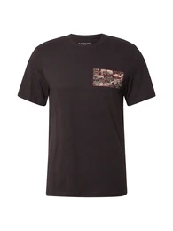 G-STAR T-Shirt 'Topography' beige / rot / schwarz