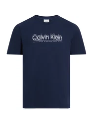 Calvin Klein T-Shirt CP-DOUBLE LOGO T-SHIRT blau