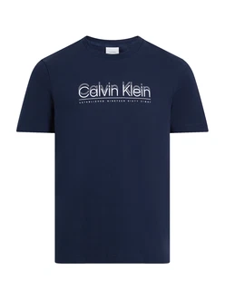 Calvin Klein T-Shirt CP-DOUBLE LOGO T-SHIRT blau