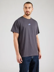 Nike Sportswear T-Shirt 'CLUB' azur/dunkelgrau