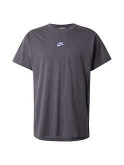 Nike Sportswear T-Shirt 'CLUB' azur/dunkelgrau