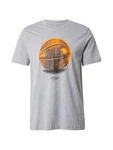 Jordan T-Shirt hellgrau/dunkelorange/schwarz
