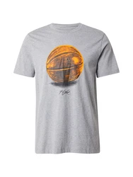 Jordan T-Shirt hellgrau/dunkelorange/schwarz