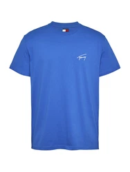 Tommy Jeans T-Shirt TJM REG SIGNATURE TEE EXT blau