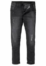JOHN DEVIN Slim-fit-Jeans schwarz