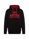 ALPHA INDUSTRIES Sweatshirt schwarz / rot
