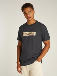 Calvin Klein Jeans T-Shirt beige/karminrot/schwarz