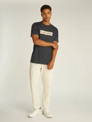 Calvin Klein Jeans T-Shirt beige/karminrot/schwarz