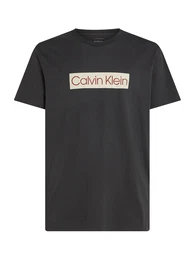 T-Shirt beige / karminrot / schwarz