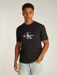 Calvin Klein Jeans T-Shirt hellgrau/schwarz/weiß