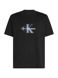 T-Shirt hellgrau / schwarz / wei