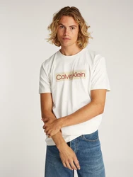 Calvin Klein Jeans T-Shirt chamois/merlot/weiß